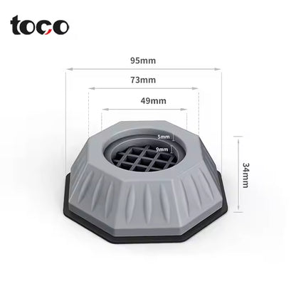 Pack de 4 Patin Anti-Vibrations imperméable & Anti-Humidité